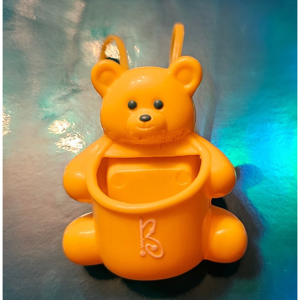 Vintage Betty Spaghetty Yellow Bear Backpack Doll Accessory Y2K Toy Plastic